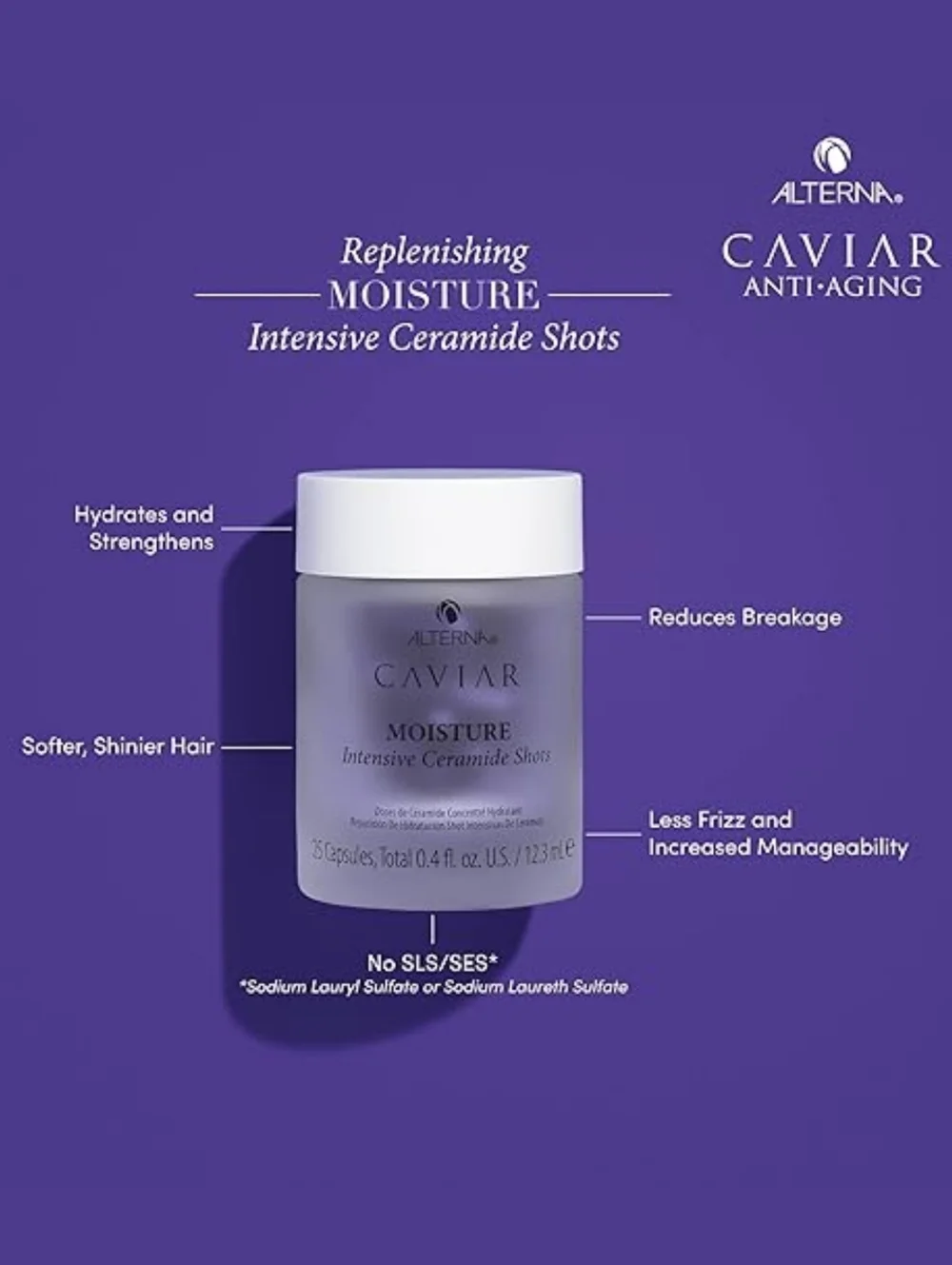 Alterna Caviar Ceramide Intensive Moisturizing Shot Capsules For Hair